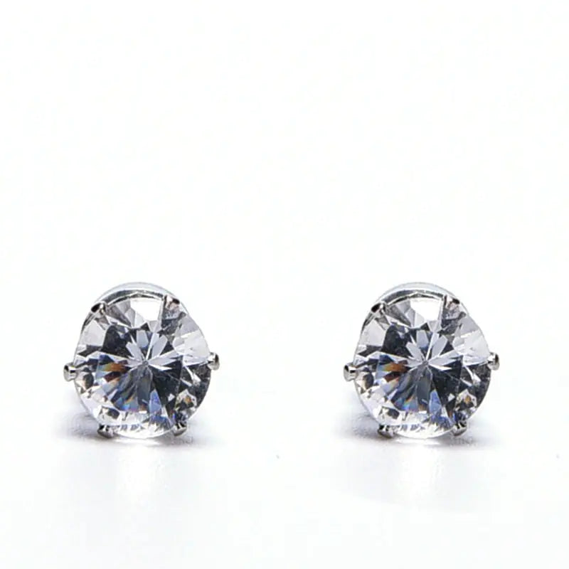 Unisex Crystal Stone Stud Earrings
